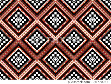 Geometric ethnic oriental seamless pattern traditional Design for background,carpet,wallpaper.clothing,wrapping,Batik fabric,Vector illustration.embroidery style - Sadu, sadou, sadow or sado Geometric ethnic oriental seamless pattern traditional Design for background,carpet,wallpaper.clothing,wrapping,Batik fabric,Vector illustration.embroidery style - Sadu, sadou, sadow or sado 86770055