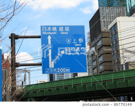 Road Sign Shinbashi Station Road Sign Shinbashi Station 86770149