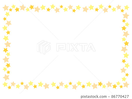 Star frame yellow simple - Stock Illustration [86770427] - PIXTA