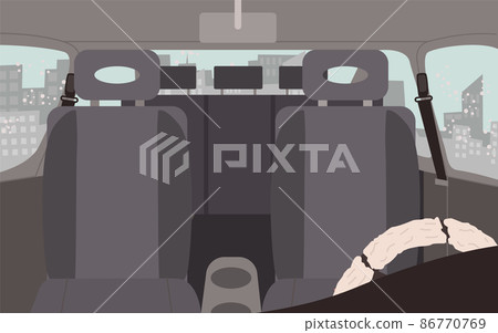 Cars Interior Design, Vehicles with Sceneries Set 86770769