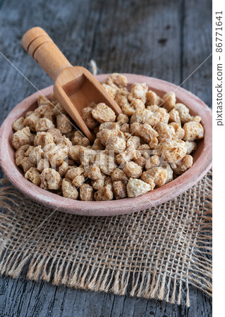 Fine textured soy protein, vegan food Fine textured soy protein, vegan food 86771641