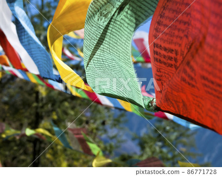 藏傳佛教經幡 藏傳佛教經幡 86771728