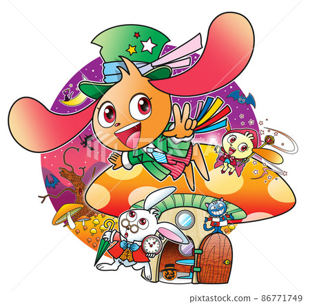 Rabbit, character, halloween, image - Stock Illustration [86771749] - PIXTA