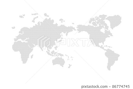 World map dot vector material 86774745