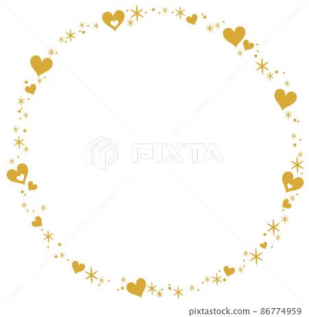 心和閃光框架（完美的圓圈） 86774959