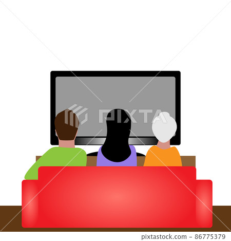 People spend their leisure time watching television. 86775379