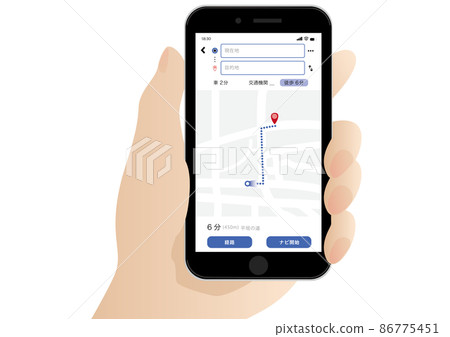 Smartphone map 86775451