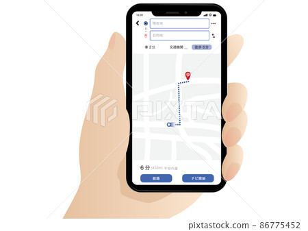 Smartphone map 86775452