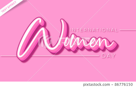 international women's day pink feminine text effect design international women's day pink feminine text effect design 86776150