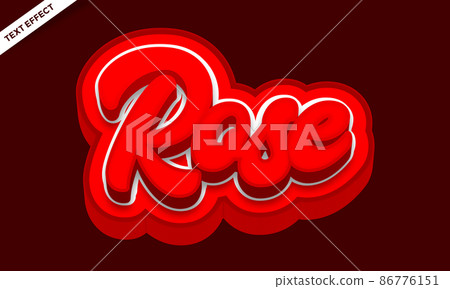 red flower rose colorful text effect red flower rose colorful text effect 86776151