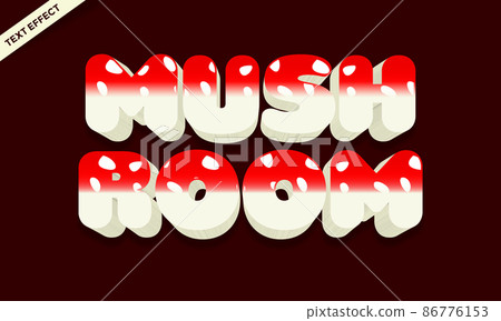 mushroom red colorful text effect mushroom red colorful text effect 86776153