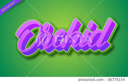 purple flower orchid colorful text effect purple flower orchid colorful text effect 86776154