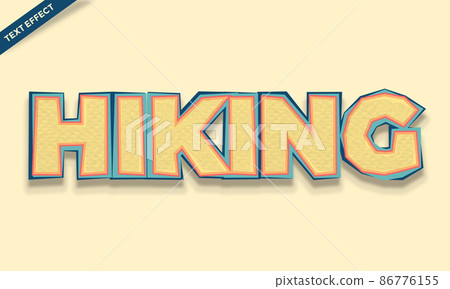 vintage hiking text effect design vintage hiking text effect design 86776155