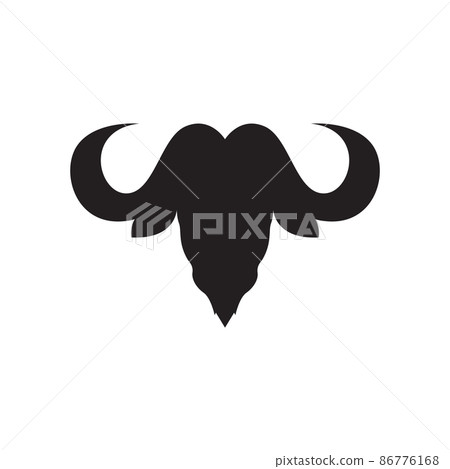 head black isolated bison logo design, vector graphic symbol icon illustration creative idea head black isolated bison logo design, vector graphic symbol icon illustration creative idea 86776168