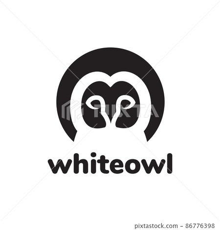white barn owl face logo design vector graphic symbol icon illustration creative idea white barn owl face logo design vector graphic symbol icon illustration creative idea 86776398