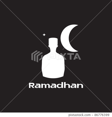 silhouette young man with cap ramadan logo design vector graphic symbol icon illustration creative idea silhouette young man with cap ramadan logo design vector graphic symbol icon illustration creative idea 86776399
