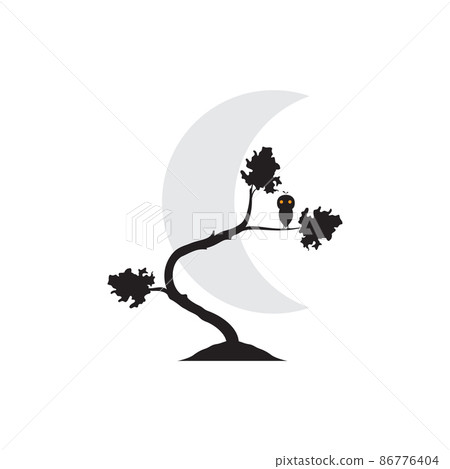 trees bonsai with owl logo design vector graphic symbol icon illustration creative idea trees bonsai with owl logo design vector graphic symbol icon illustration creative idea 86776404