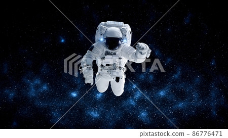 Astronaut spaceman do spacewalk while working for spaceflight mission Astronaut spaceman do spacewalk while working for spaceflight mission 86776471