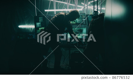 Tactical team searching hacker base 86776532