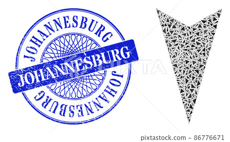 Rubber Johannesburg Seal and Triangle Arrowhead Down Mosaic Rubber Johannesburg Seal and Triangle Arrowhead Down Mosaic 86776671