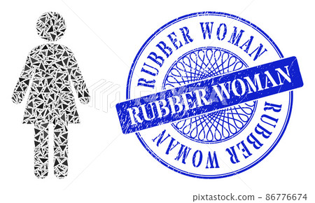 Textured Rubber Woman Stamp and Triangle Woman Mosaic Textured Rubber Woman Stamp and Triangle Woman Mosaic 86776674