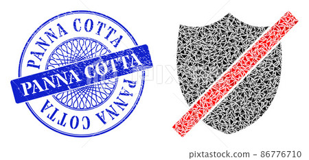 Grunge Panna Cotta Badge and Triangle Wrong Shield Mosaic Grunge Panna Cotta Badge and Triangle Wrong Shield Mosaic 86776710