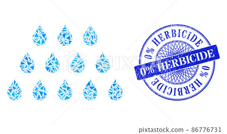 Rubber 0 percent Herbicide Seal and Triangle Drops Mosaic 86776731