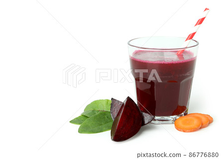 Concept of healthy drink with beetroot smoothie Concept of healthy drink with beetroot smoothie 86776880