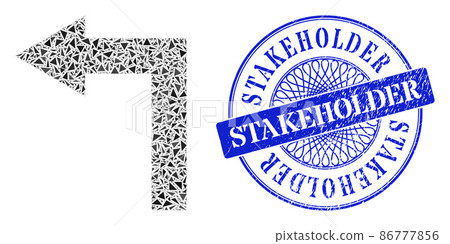 Distress Stakeholder Stamp Seal and Triangle Turn Left Mosaic Distress Stakeholder Stamp Seal and Triangle Turn Left Mosaic 86777856