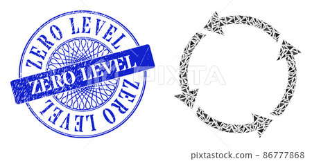 Distress Zero Level Stamp Seal and Triangle Recycle Mosaic Distress Zero Level Stamp Seal and Triangle Recycle Mosaic 86777868