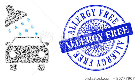 Rubber Allergy Free Stamp and Triangle Car Wash Mosaic Rubber Allergy Free Stamp and Triangle Car Wash Mosaic 86777907