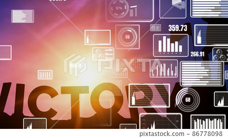 Achievement and Business Goal Success conceptual . Achievement and Business Goal Success conceptual . 86778098