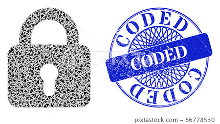 Distress Coded Seal and Triangle Lock Mosaic Distress Coded Seal and Triangle Lock Mosaic 86778530