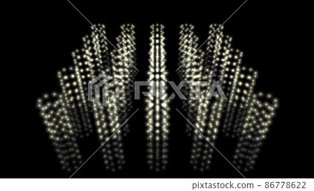 Rings of glittering columnar particles. A large array of data stored in digital space. Rings of glittering columnar particles. A large array of data stored in digital space. 86778622