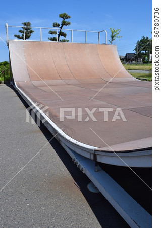 Skateboard practice area Skateboard practice area 86780736