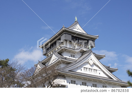 Kokura Castle in winter [Fukuoka Prefecture] 86782838