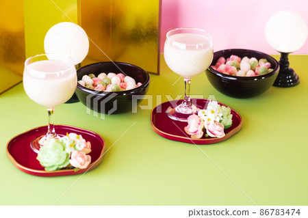 桃花節、Hina-arare 和 Shirozake (Amazake) 86783474
