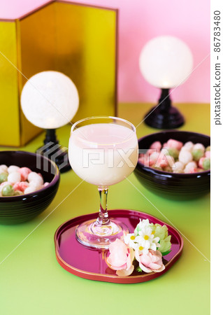 Peach Festival, Hina-arare and Shirozake (Amazake) Peach Festival, Hina-arare and Shirozake (Amazake) 86783480