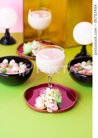 桃花節、Hina-arare 和 Shirozake (Amazake) 桃花節、Hina-arare 和 Shirozake (Amazake) 86783484