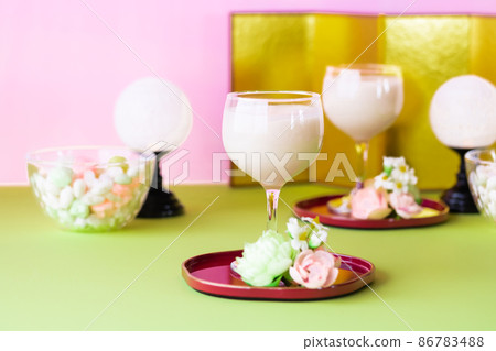 桃花節、Hina-arare 和 Shirozake (Amazake) 桃花節、Hina-arare 和 Shirozake (Amazake) 86783488