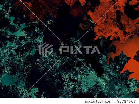 Red fantastic blood watercolor texture background 86784508