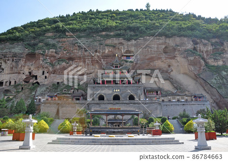 絲綢之路,河西走廊,陝西省,河西走廊,大佛寺 絲綢之路,河西走廊,陝西省,河西走廊,大佛寺 86784663