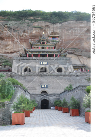 絲綢之路,河西走廊,陝西省,河西走廊,大佛寺 絲綢之路,河西走廊,陝西省,河西走廊,大佛寺 86784665