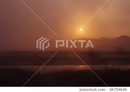 Maruyama River sunrise 86784686