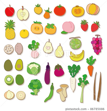 Fruit and vegetable set Color shadow set 86785086
