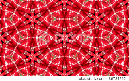 Abstract seamless texture from a photo of red green textile 86785212