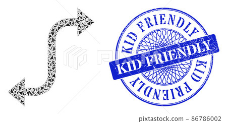 Grunge Kid Friendly Stamp Seal and Triangle Opposite Bend Arrow Mosaic Grunge Kid Friendly Stamp Seal and Triangle Opposite Bend Arrow Mosaic 86786002