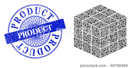 Rubber Product Stamp and Triangle 3X3X3 Cube Mosaic Rubber Product Stamp and Triangle 3X3X3 Cube Mosaic 86786806
