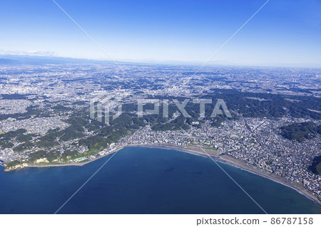 由比濱和鎌倉全景/鳥瞰圖 86787158