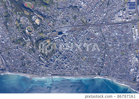 Odawara panoramic view aerial view / 2021 shooting Odawara panoramic view aerial view / 2021 shooting 86787161